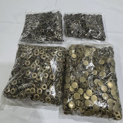 Snap Closure Metal Cap Snap Buttons Round Bronze Gun Electroplated Pack of 1000