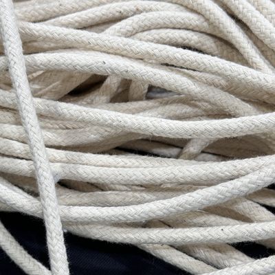 6mm 10mm 12mm 1/4 inch 1/2 inch Soft Braided Cotton Rope Easy Knotting Eco Friendly